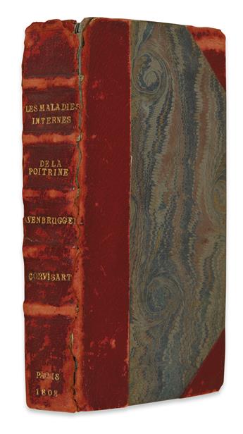 MEDICINE  AUENBRUGGER, LEOPOLD. Nouvelle Méthode pour reconnaître les Maladies Internes de la Poitrine.  1808